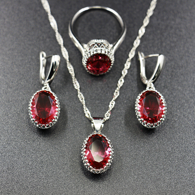Jewelry Set Special Occasion Wedding, Ring, Earring and Necklace