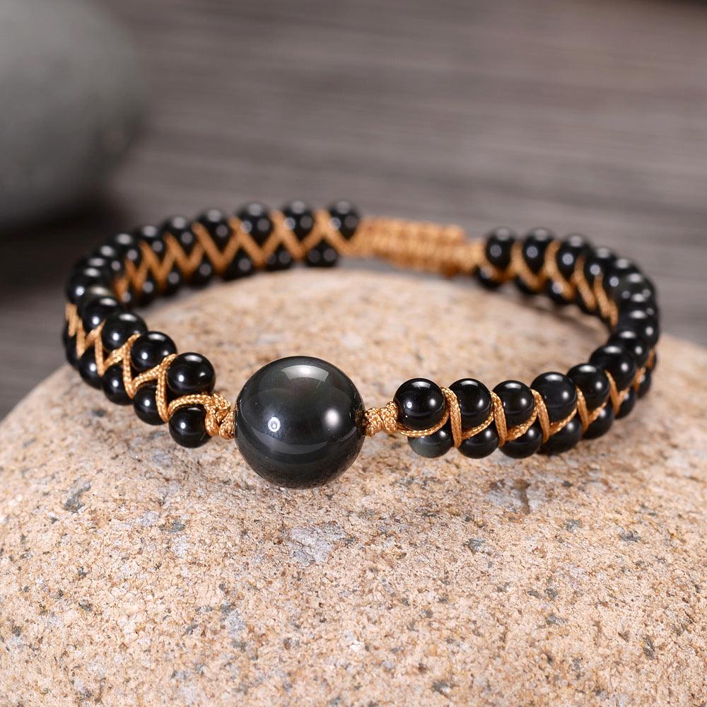 Natural Stone Double Woven Bracelet - Shop Alluring