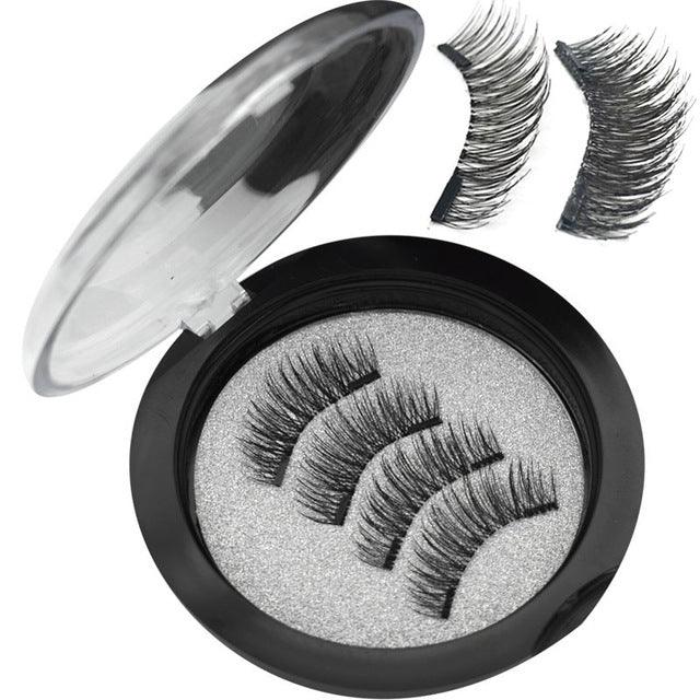 Magnetic Eyelashes 3D Faux Mink Full Strip Lashes False - Shop Alluring