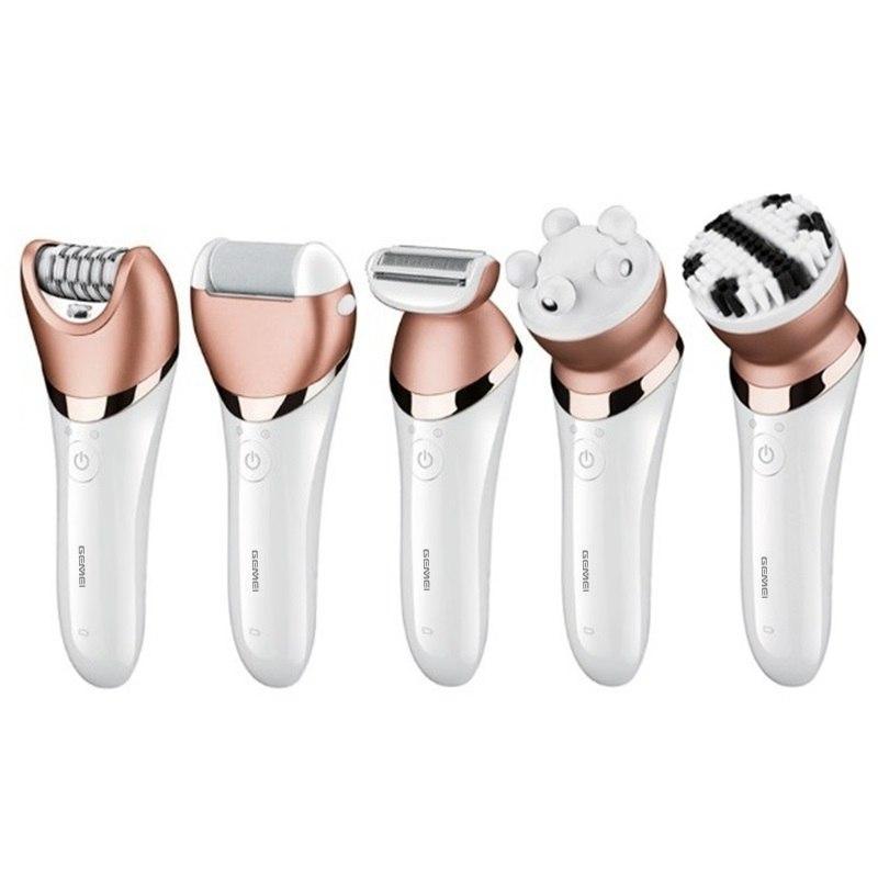 4-in-1 Ms. Rechargeable Electric Shaver Epilator Shaving Machine Multi-function Epilator Lady Hair Removal Massager Set - Shop Alluring