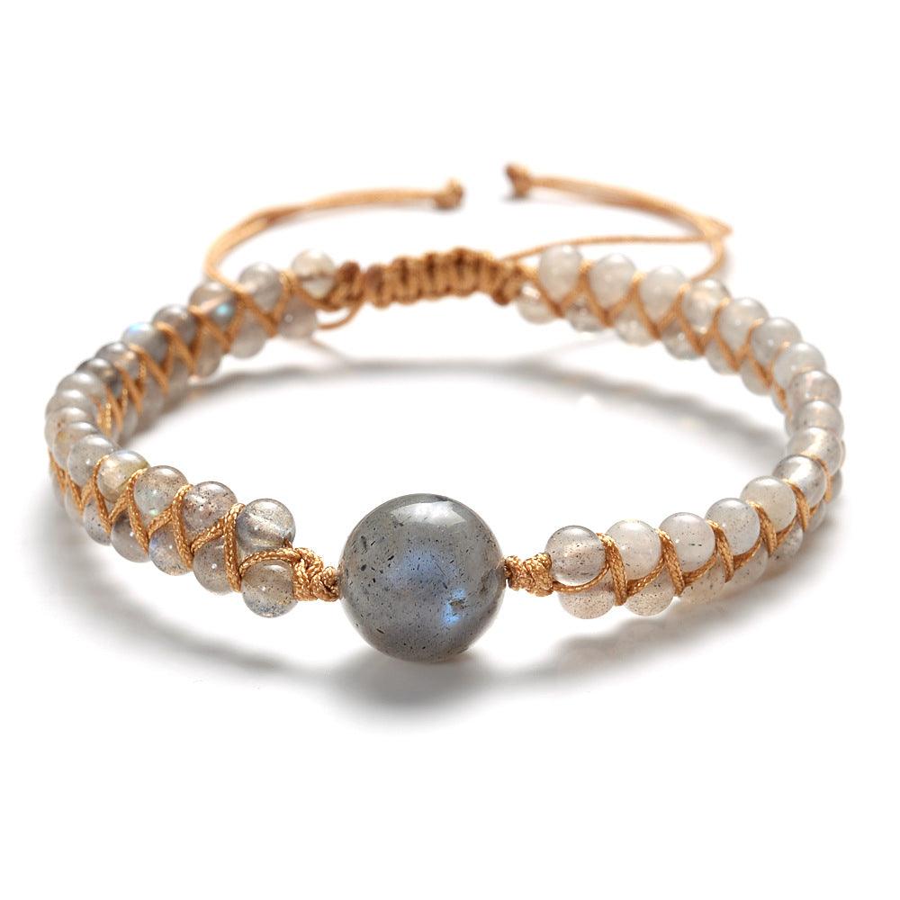 Natural Stone Double Woven Bracelet - Shop Alluring