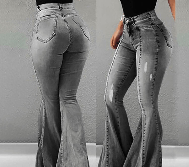 High Waist Flared Jeans - Shop Alluring
