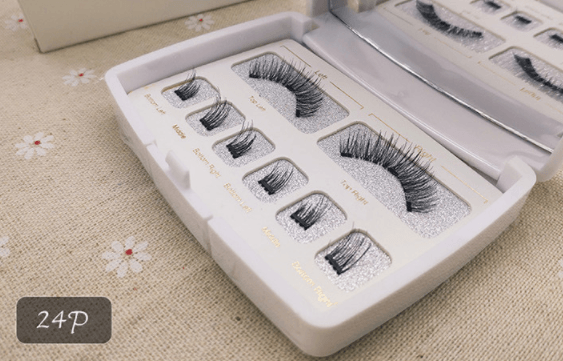 Magnetic Eyelashes 3D Faux Mink Full Strip Lashes False - Shop Alluring