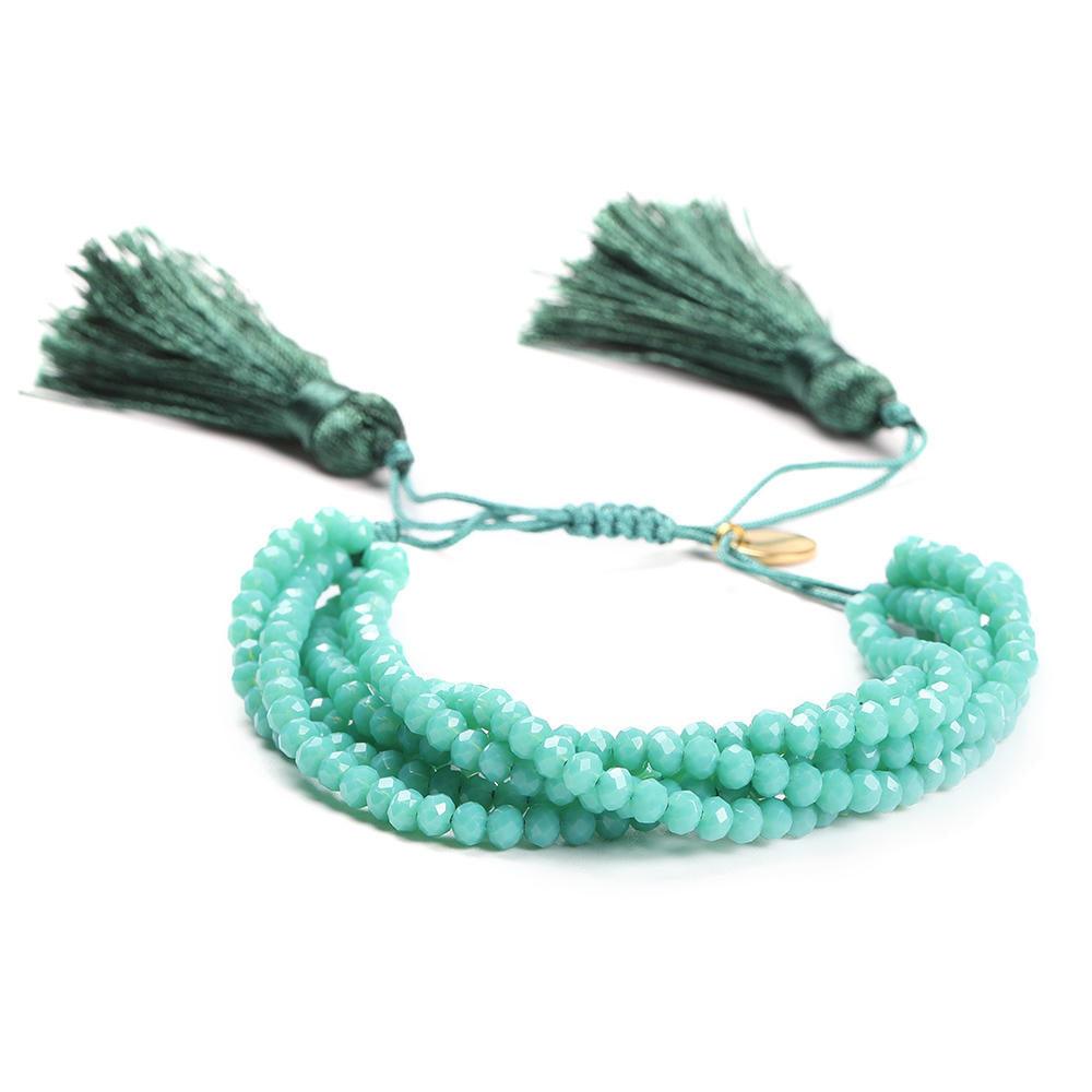 Miyuki Beads Set Hand-Woven Evil Eyes Bracelet - Shop Alluring