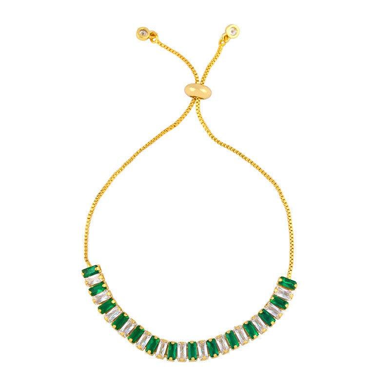 Multicolored zircon bracelet - Shop Alluring