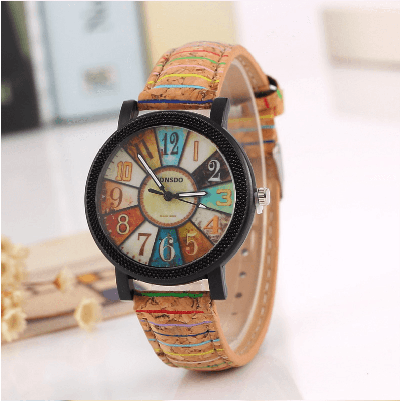 Casual Vintage Leather Women Quartz Wrist Watch Gift Clock - Shop Alluring