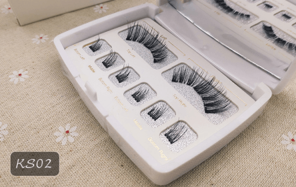 Magnetic Eyelashes 3D Faux Mink Full Strip Lashes False - Shop Alluring