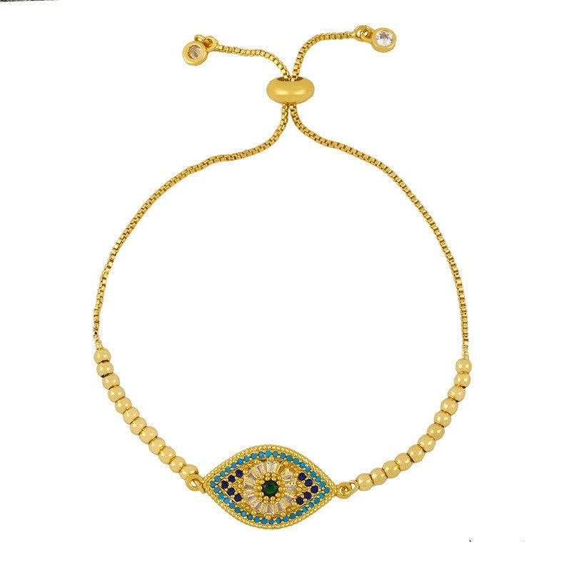 Evil Eye Protection Bracelets with Cubic Zirconia Multi Color - Shop Alluring