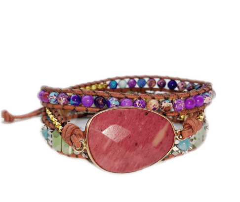 Mix Stone Hand-Woven Labradorite Bracelet - Shop Alluring
