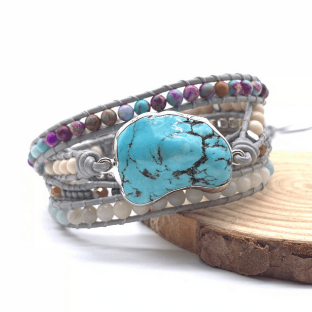 Hand-woven Turquoise Bracelet - Shop Alluring