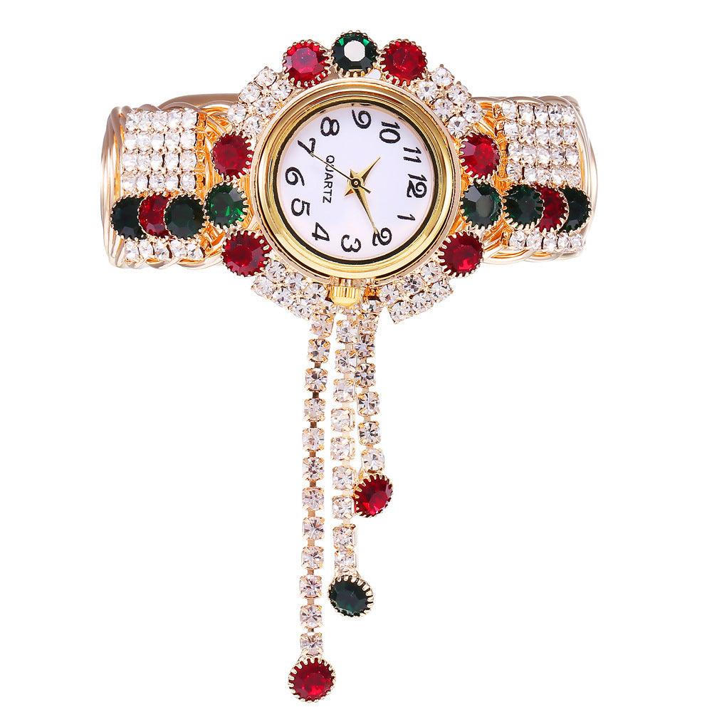 Digital Small Dial Rhinestone Bracelet Watch - Shop Alluring