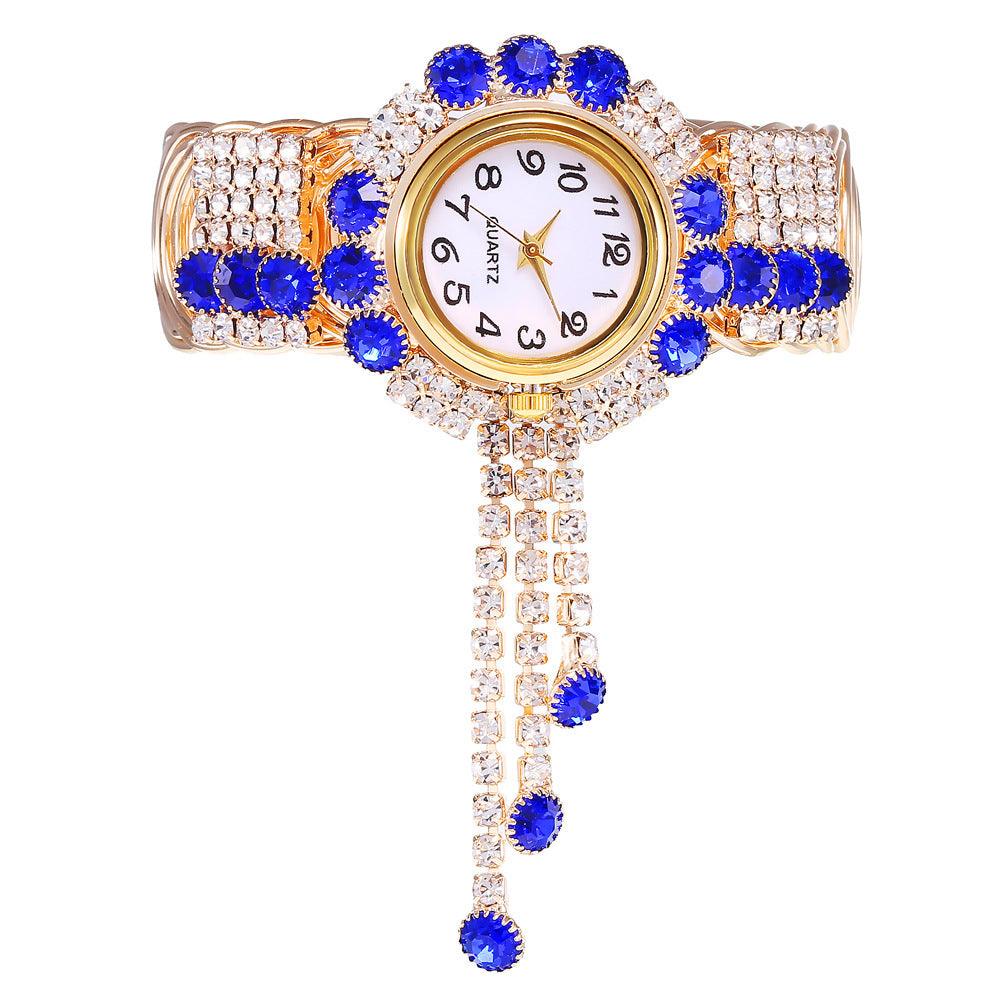 Digital Small Dial Rhinestone Bracelet Watch - Shop Alluring