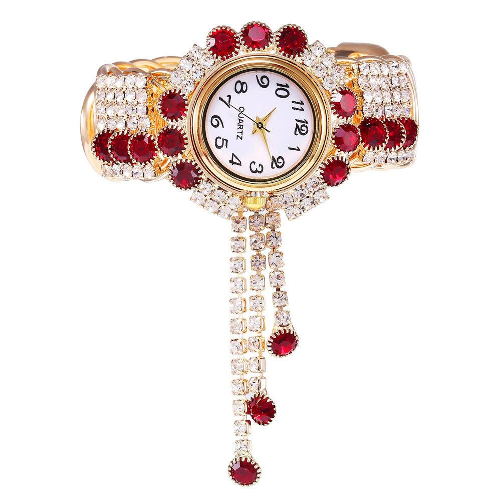 Digital Small Dial Rhinestone Bracelet Watch - Shop Alluring