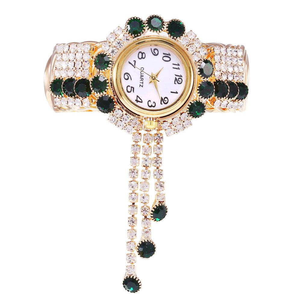 Digital Small Dial Rhinestone Bracelet Watch - Shop Alluring