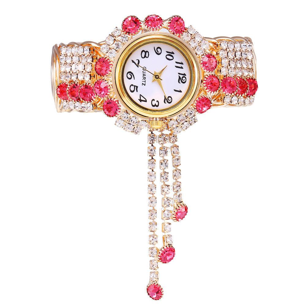 Digital Small Dial Rhinestone Bracelet Watch - Shop Alluring