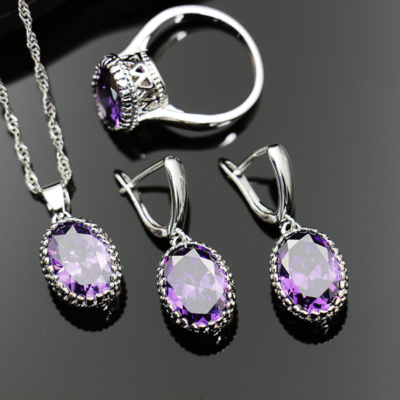 Jewelry Set Special Occasion Wedding, Ring, Earring and Necklace