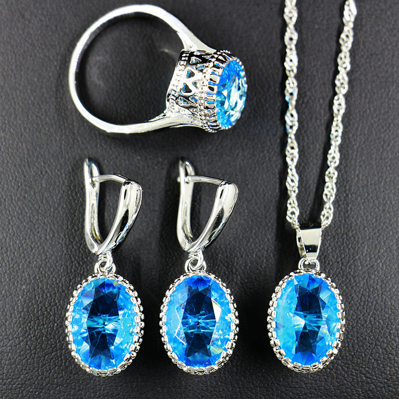 Jewelry Set Special Occasion Wedding, Ring, Earring and Necklace