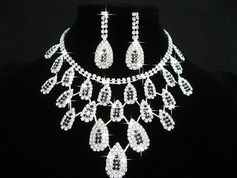 Rhinestone Bridal Necklace Earrings - Shop Alluring