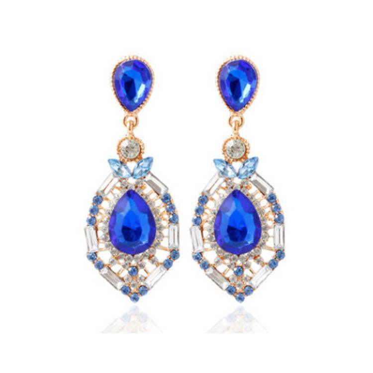 Large Rhinestone Drop Earrings - Shop Alluring