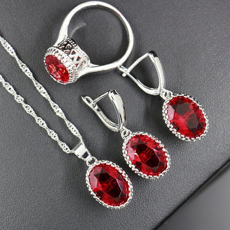 Jewelry Set Special Occasion Wedding, Ring, Earring and Necklace