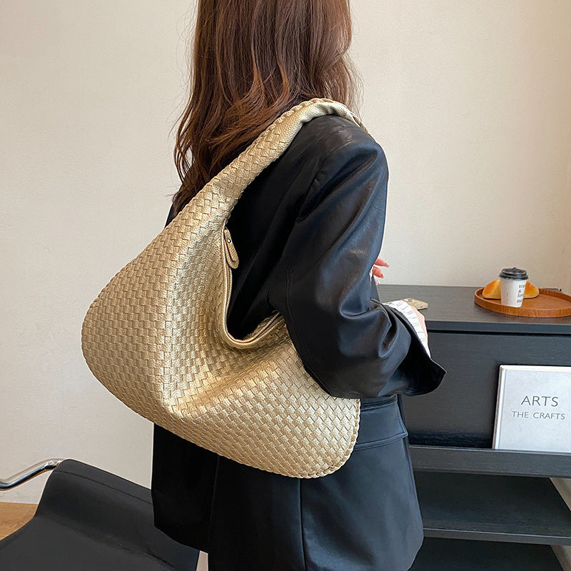 Woven Tote Bag for Shoulder Handbag Large Capacity - Online Fashion Store -Shop Alluring