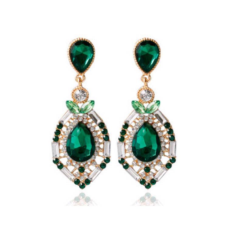 Large Rhinestone Drop Earrings - Shop Alluring