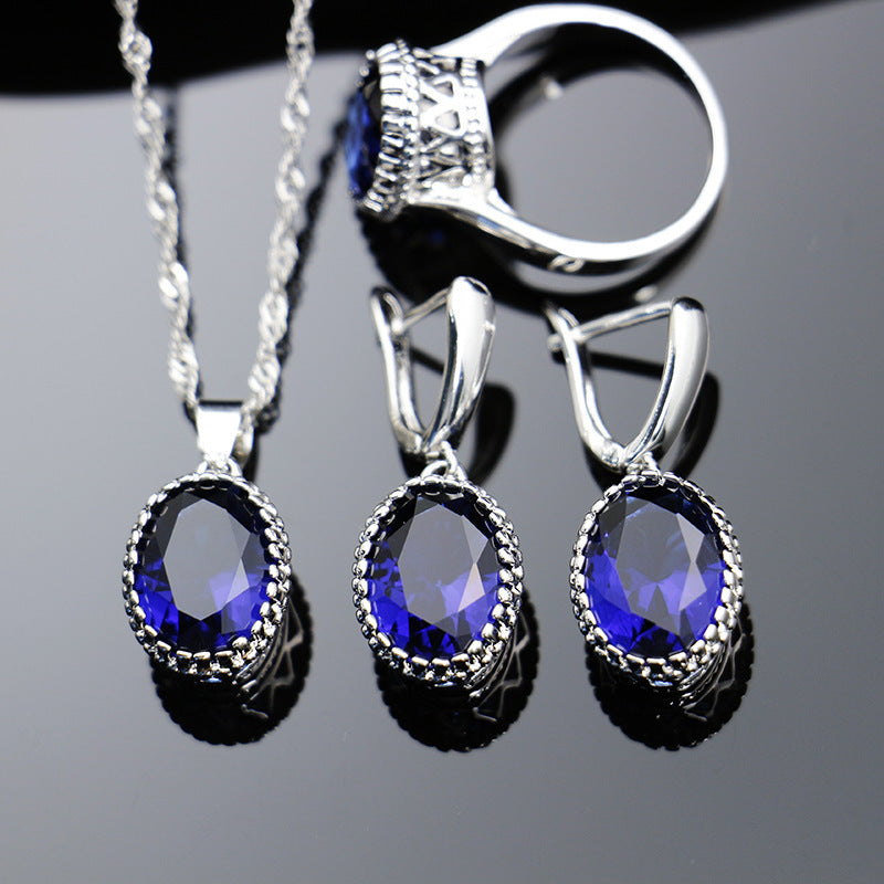 Jewelry Set Special Occasion Wedding, Ring, Earring and Necklace