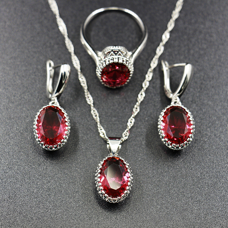 Jewelry Set Special Occasion Wedding, Ring, Earring and Necklace