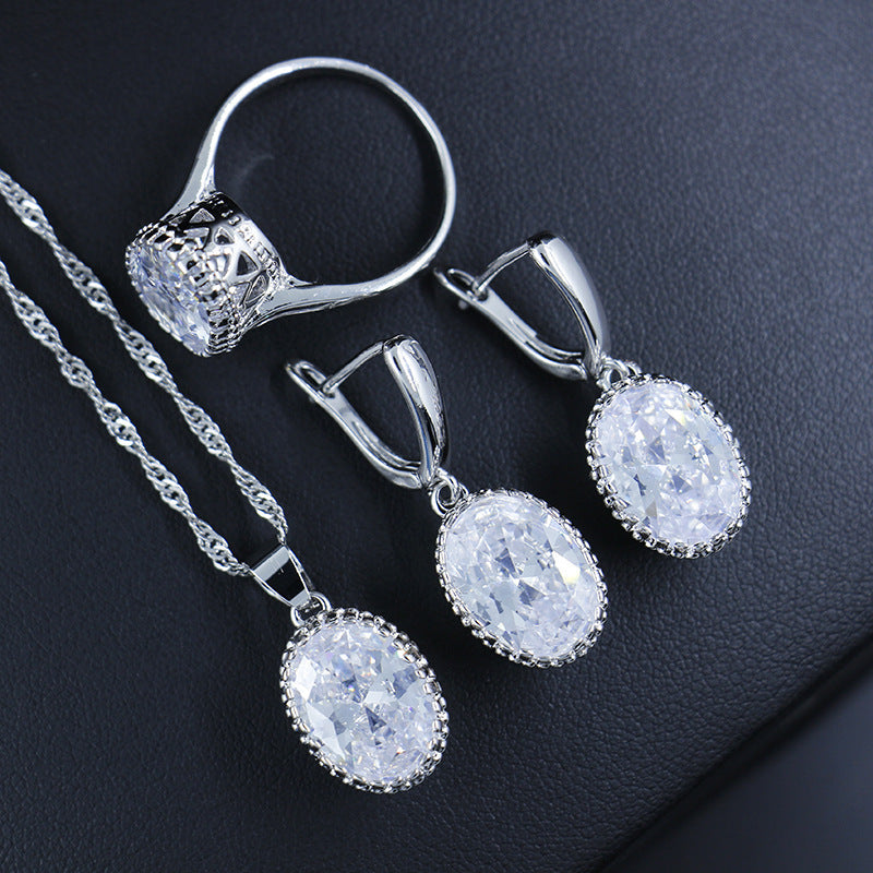 Jewelry Set Special Occasion Wedding, Ring, Earring and Necklace