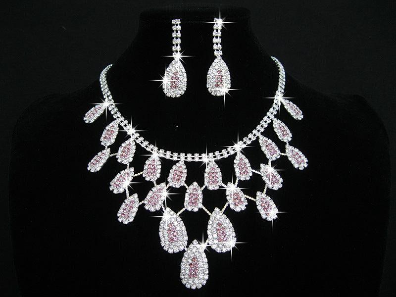 Rhinestone Bridal Necklace Earrings - Shop Alluring