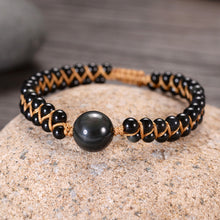 Load image into Gallery viewer, Natural Stone Double Woven Bracelet
