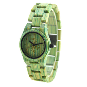 Bamboo wood color dynamic wooden watch