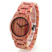 Load image into Gallery viewer, Bamboo wood color dynamic wooden watch
