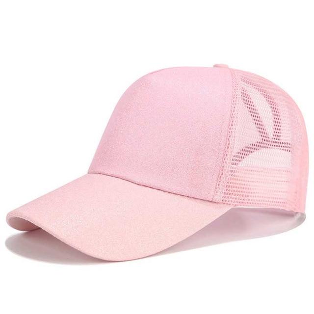 Glitter Ponytail Baseball Cap - Online Fashion Store -Shop Alluring