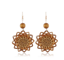 Load image into Gallery viewer, Bamboo hollow earrings earrings
