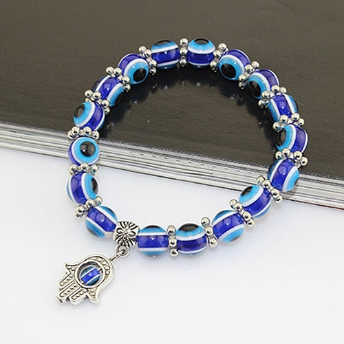 Handmade Bangle Evil Eye Beads Bracelet-Bracelets-Shop Alluring