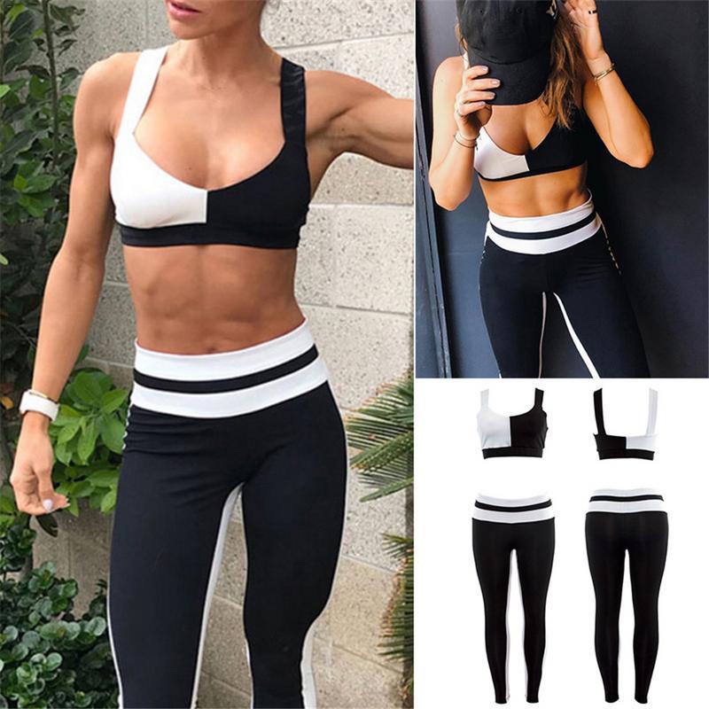 Women Gym Fitness Running Tracksuit Sports Set-Sportswear-Shop Alluring