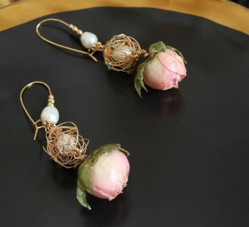 Natural Fresh Water Baroque Pearl Dangle Earrings-Earrings-Shop Alluring