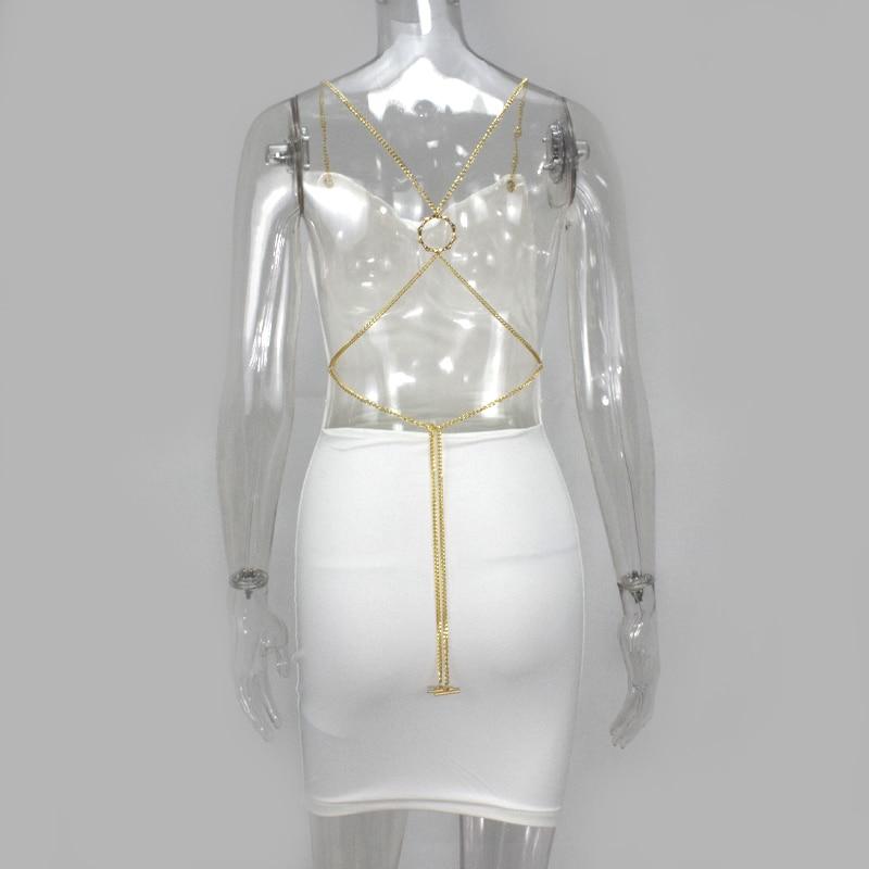 Spaghetti Straps Backless Dress Slim Fit Short Dress - Online Fashion Store -Shop Alluring
